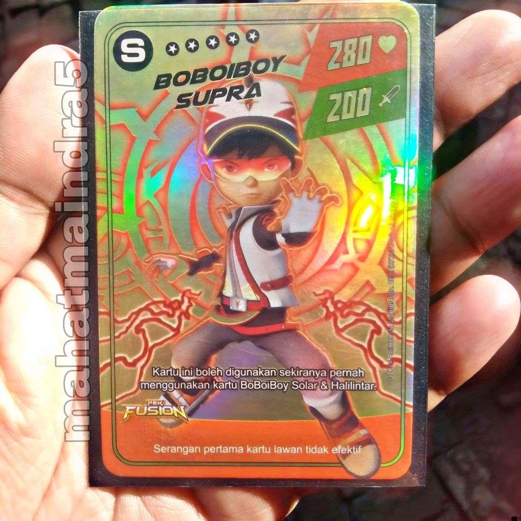 Monsta galaxy card boboiboy pek fusion supra 4/9 gold/emas