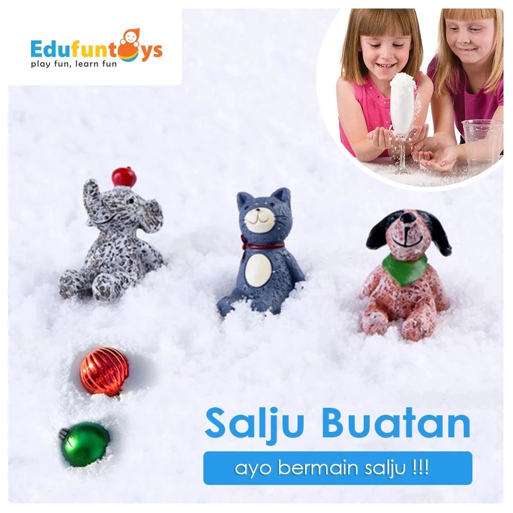 SNOW GEL Pasir Salju Bubuk Ajaib 5gr 10gr 5 10 gram Buatan Edukasi Anak Mainan Toys Anak Kreatif Ins