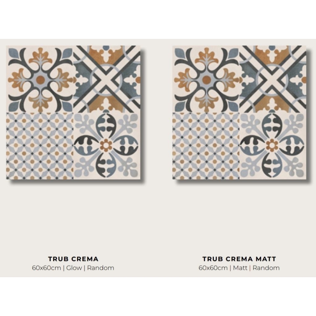 Granit Valentino Decor Trub Crema Glow & Matt 60x60