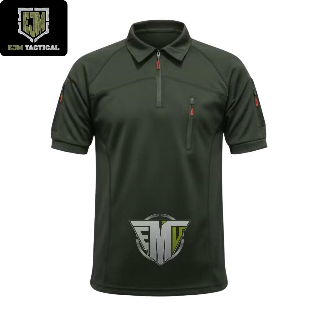 Kaos Tactical BDU Hijau Lengan Pendek