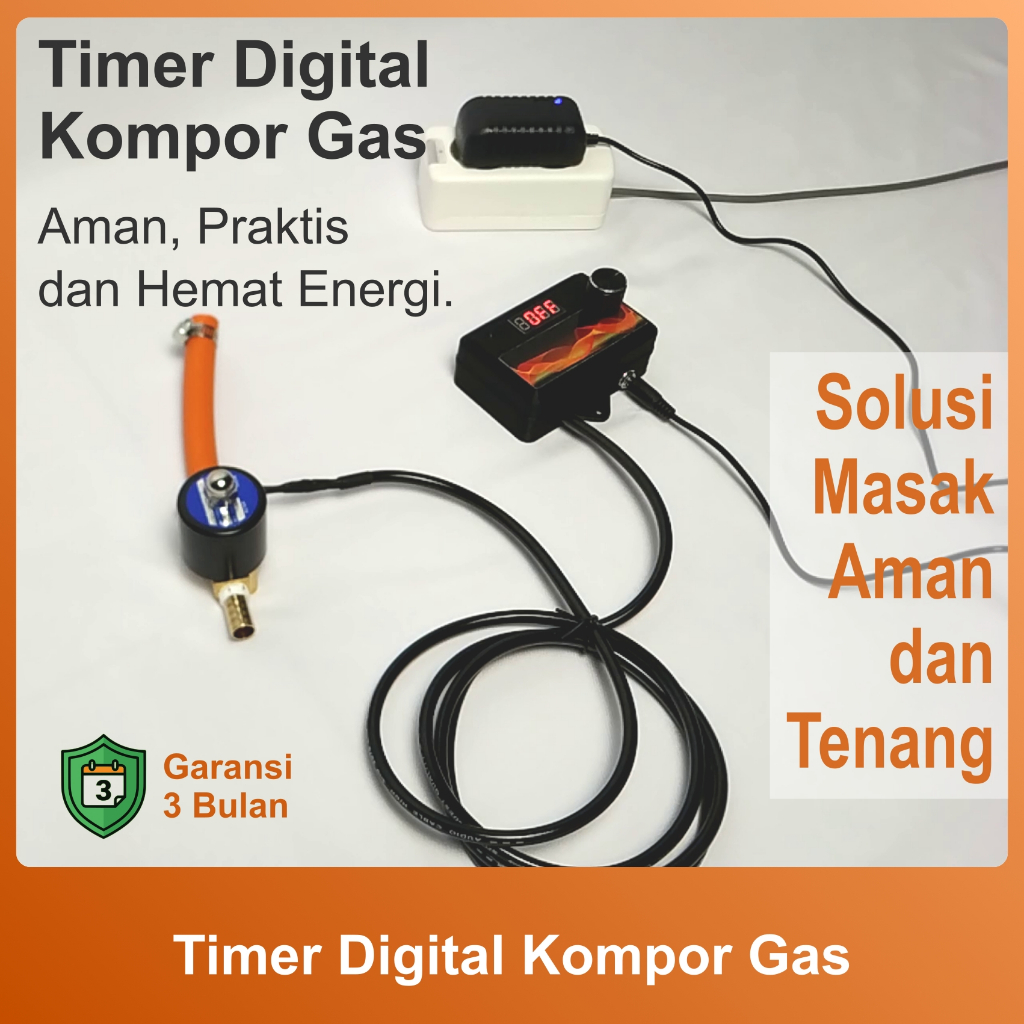 Timer Digital Kompor & Oven Gas Otomatis - Konversi Kompor & Oven Anda Jadi Mati Otomatis