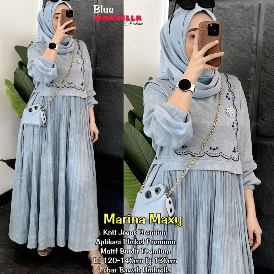 Gamis Lebaran Wanita Terbaru 2026 Baju Pengajian Ibu Pernikahan Set Gamiss Hijab Dres Brokat Muslima