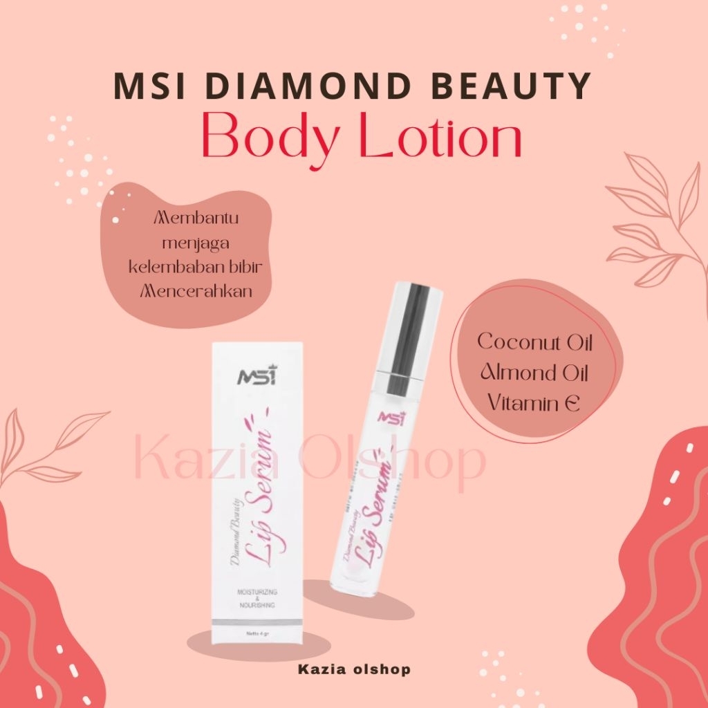 Lip Serum Essence MSI DIAMOND BEAUTY ORIGINAL ASLI Pelembab Bibir MOUSTURIZING & NOURISHING