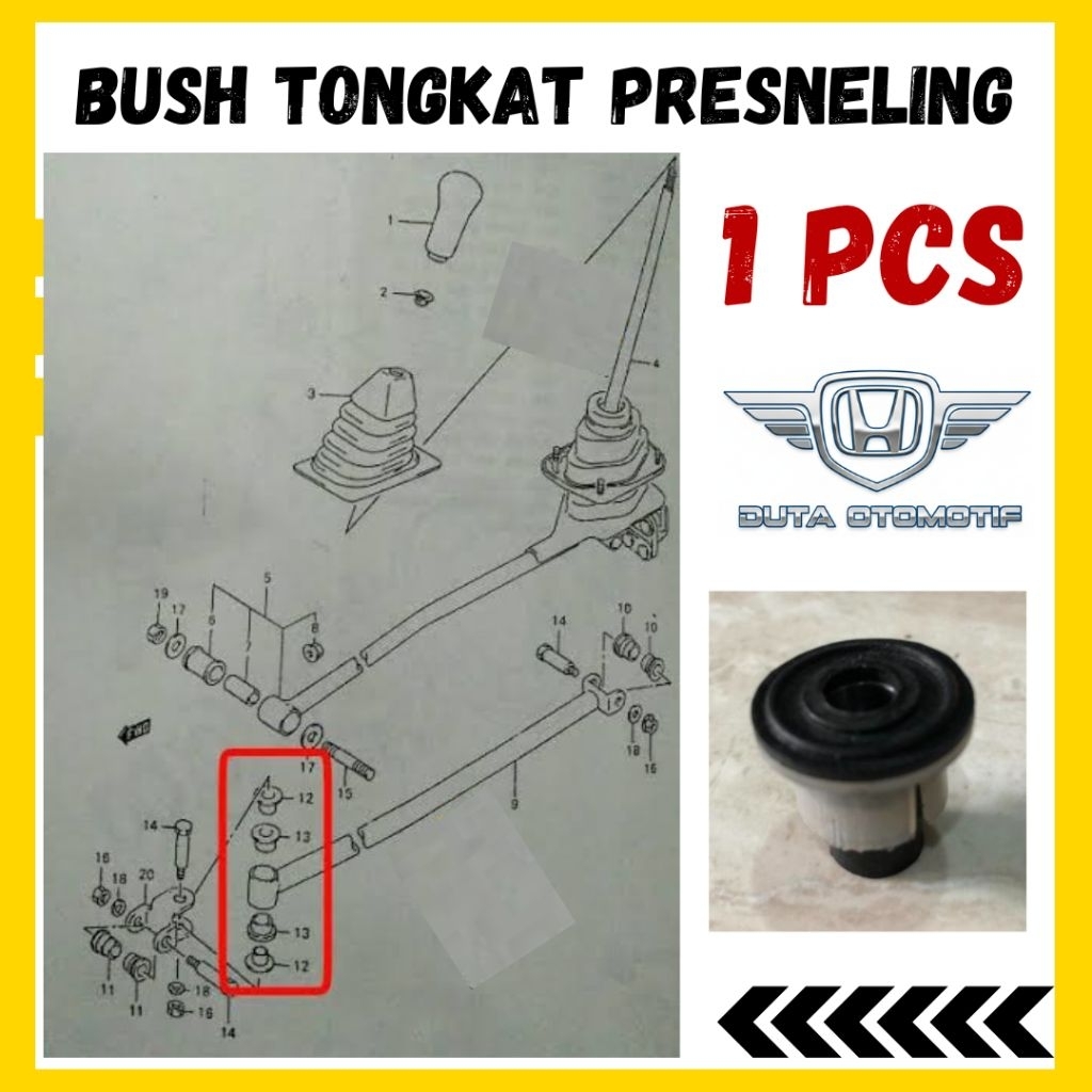 Bush Bushing Tongkat Perseneling Civic Wonder, Accord Executive 1982-1985