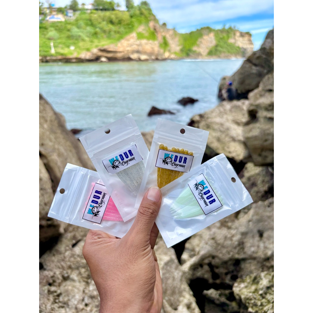 umpan casting softlure silicon GID(menyala dalam gelap)