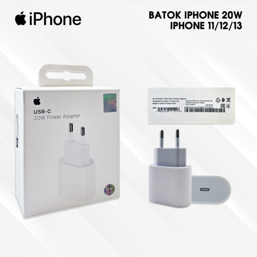 ADAPTER/BATOK IPHONE VV TYPE C 20W ORIGINAL