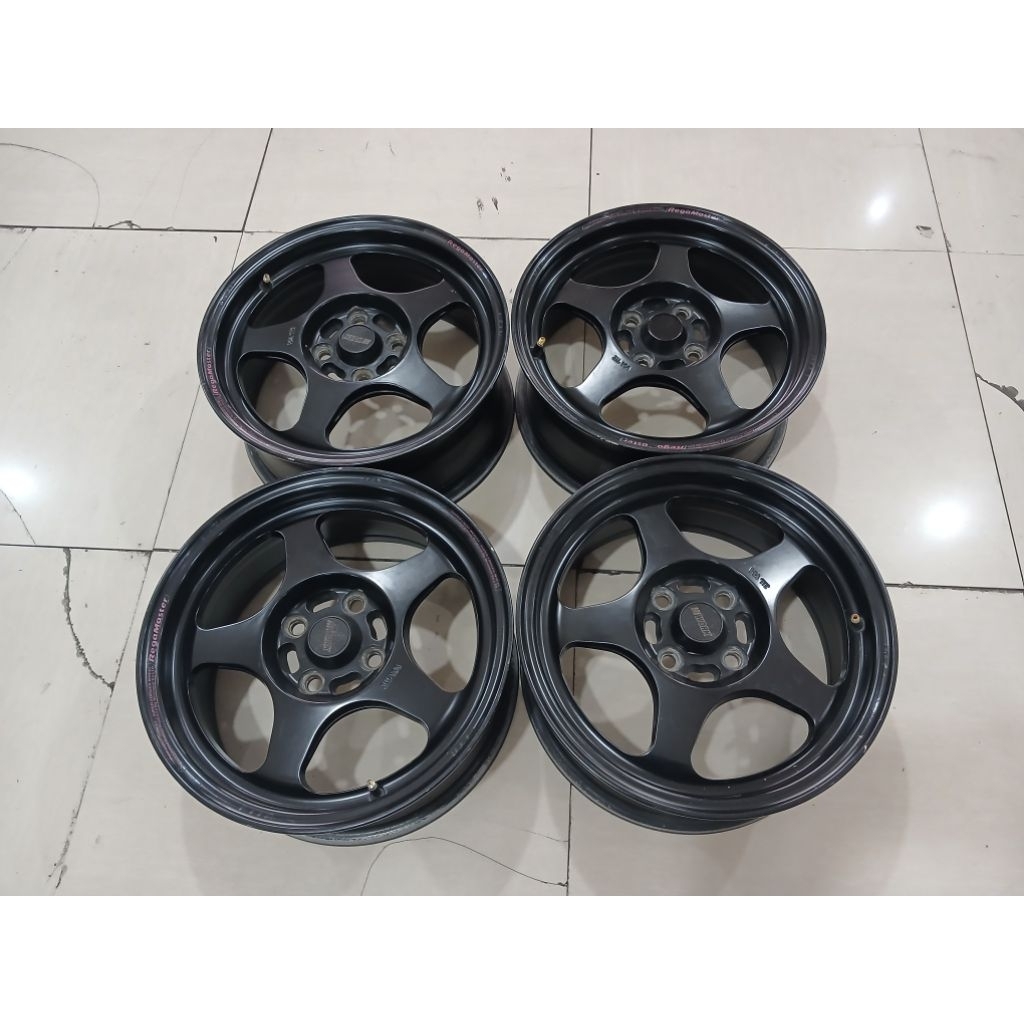 Velg Mobil Racing bekas Brio SPOON Ring 15x6,5 Pcd 4x100 et 35 Black