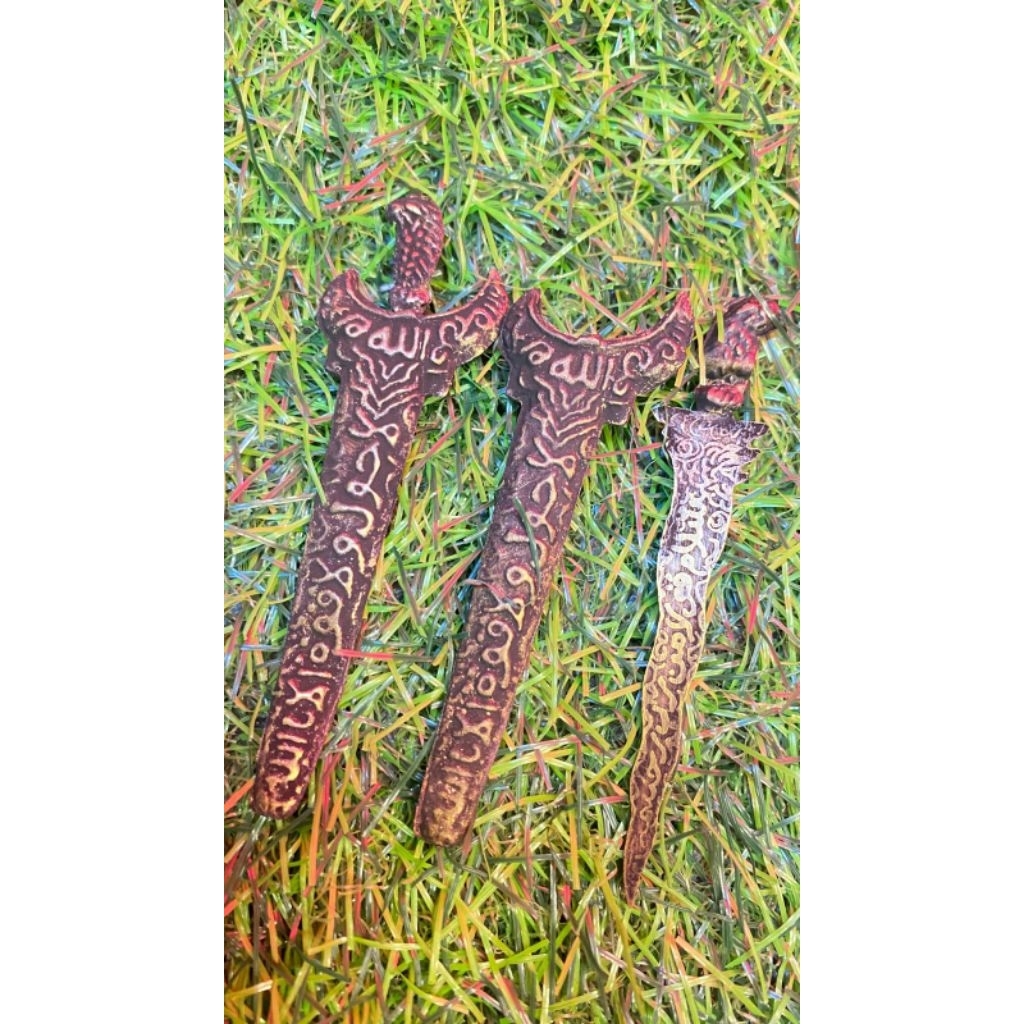 OBRAL keris tembaga mini kaligrafi/koleksi keris mini tembaga tipis