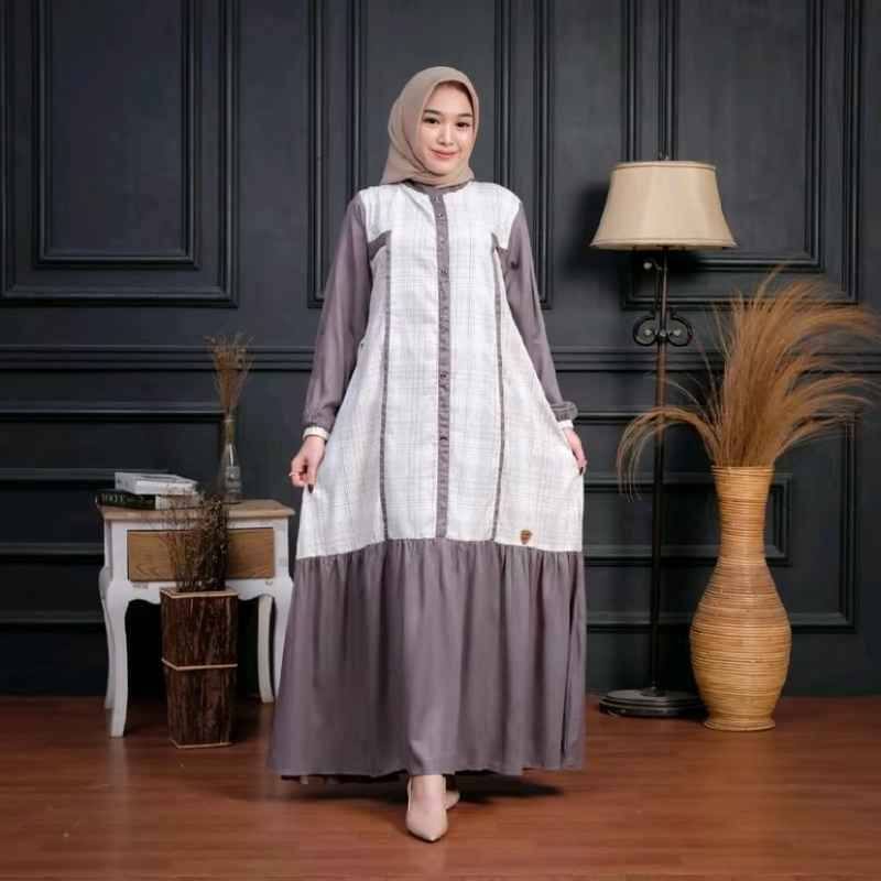 Gamis Dress Gaun Baju Busana Lebaran Hari Raya Idul Fitri Terbaru 2026 Wanita Muslimah Remaja Dewasa