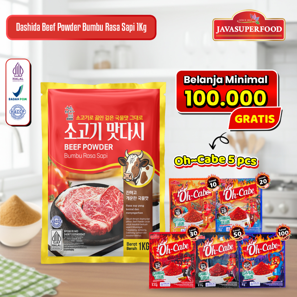 [HALAL] DASHIDA RASA SAPI / DASIDA SAPI / SOGOGI DASHIDA SOUP STOCK / BUBUK SAPI / BUMBU SAPI