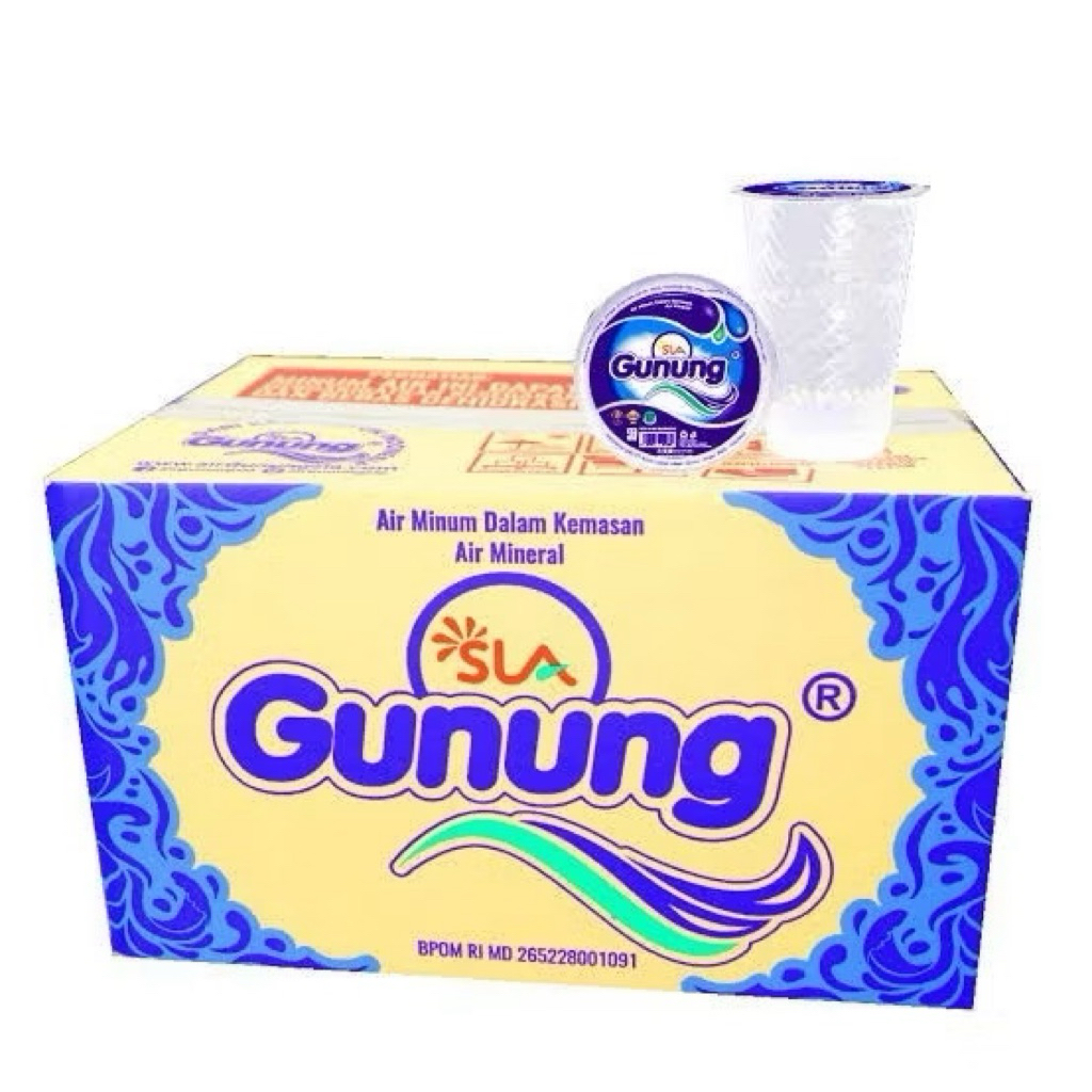1 dus Air gunung kemasan 220ml (48gelas)