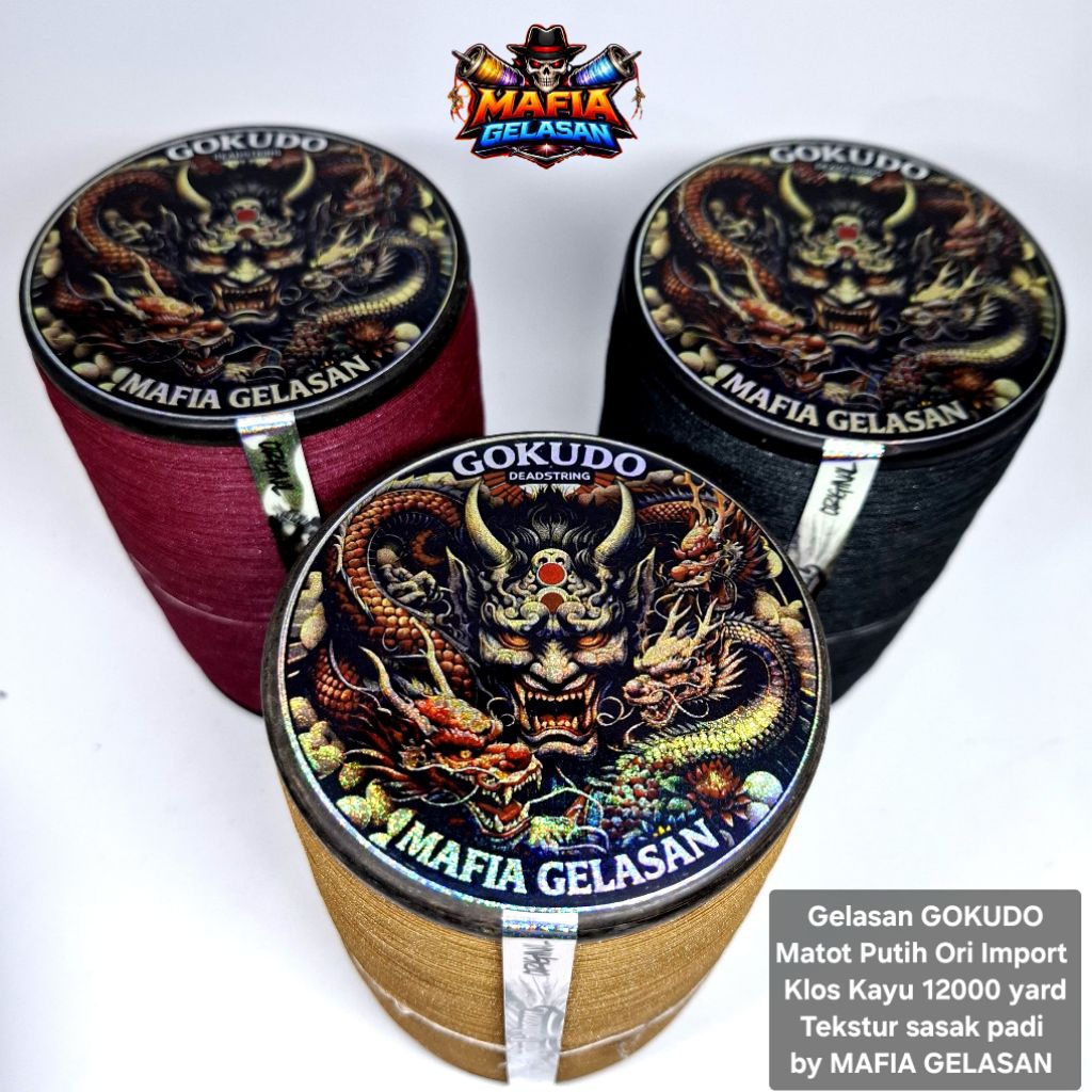 Gelasan 12000 Yard GOKUDO Matot Ori import Klos Kayu super Tajam by MAFIA GELASAN