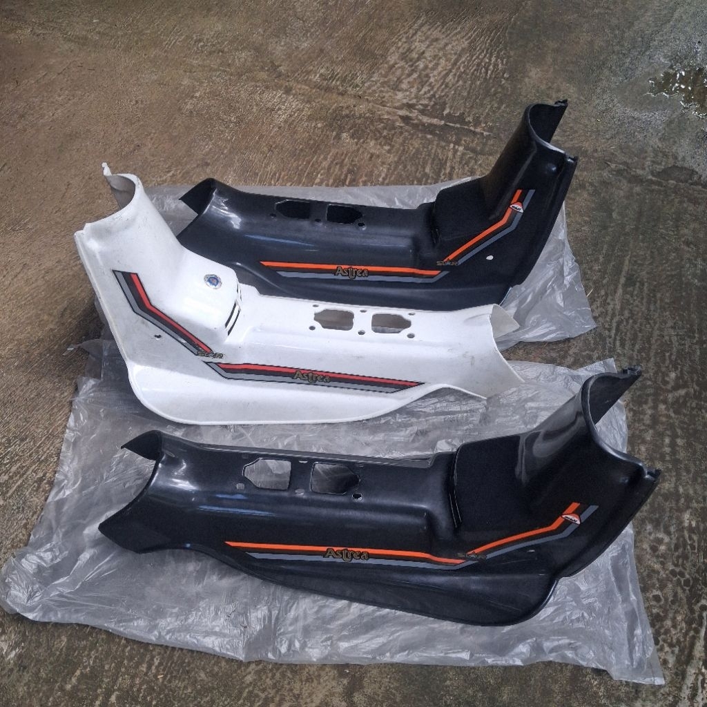Legshield Sayap dek tengah kunci astrea star asdap Putih Hitam
