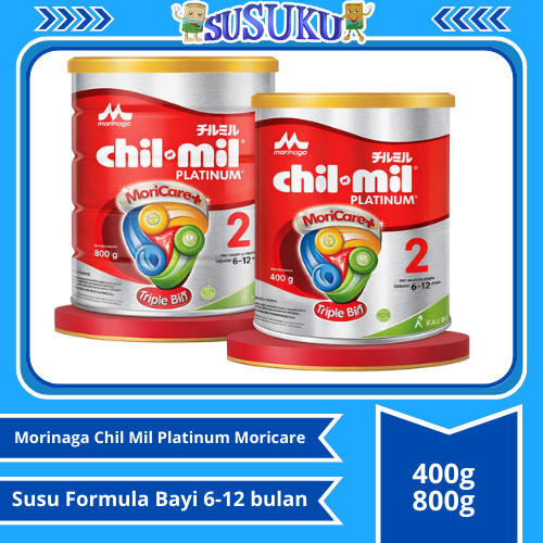 Morinaga Chil Mil Platinum Moricare Susu Formula Bayi 6-12 bulan 400gr/800gr