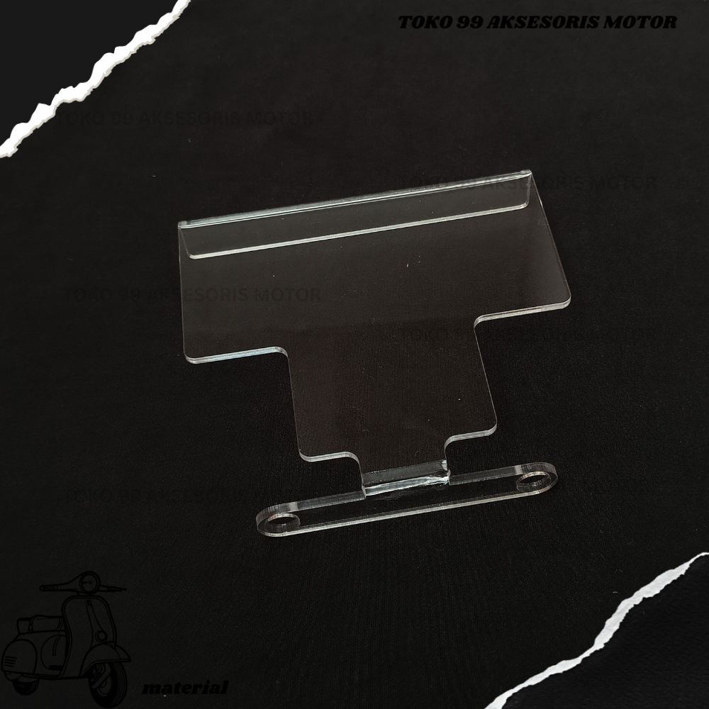 COVER PELINDUNG ACCU AKI MIO SPORTY 2003 - 2011 TUTUP AKI MIKA AKRILIK TRANSPARAN MOTOR MIO SPORTY P