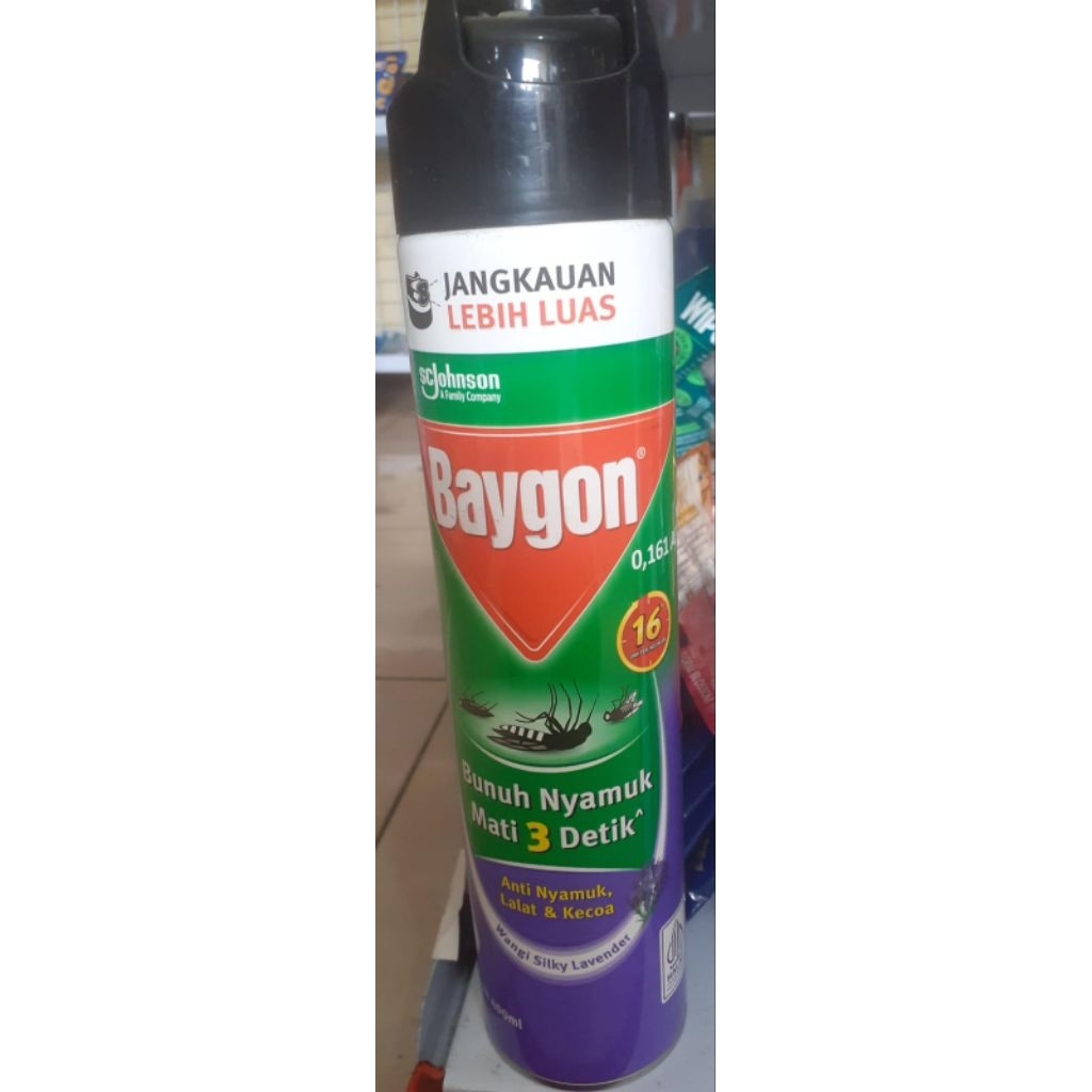 Baygon Anti Nyamuk Kecoa Lavender 400 ml