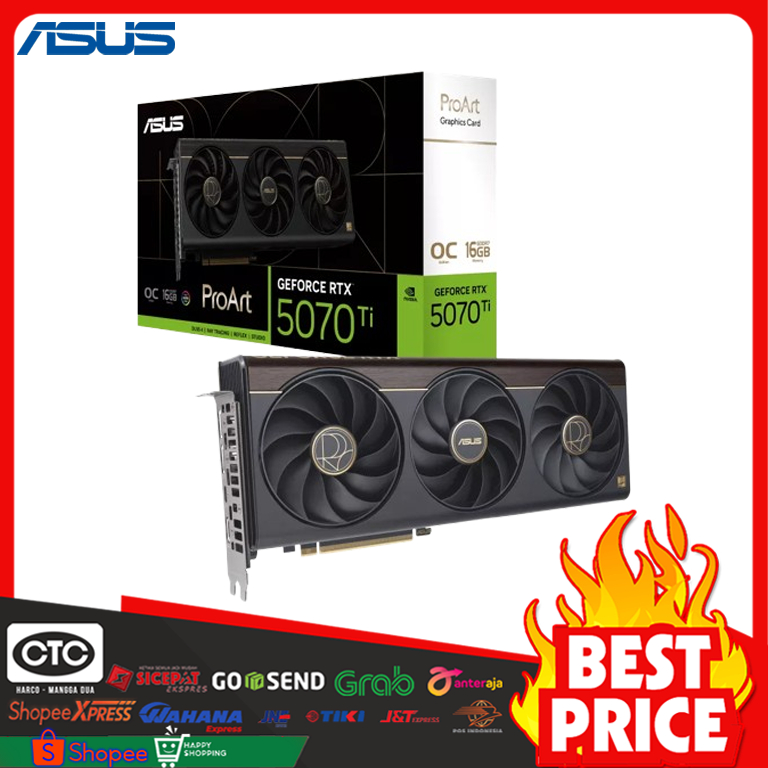 VGA ASUS PROART RTX 5070 TI OC 16GB - GRAPHIC CARD RTX5070TI