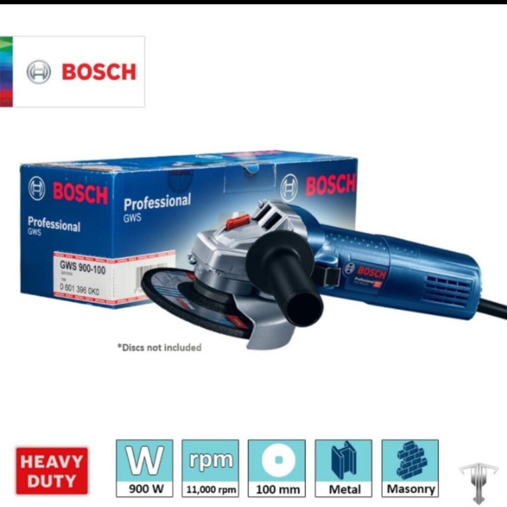 BOSCH GWS 900-100S Gerinda Tangan 4" heavy duty