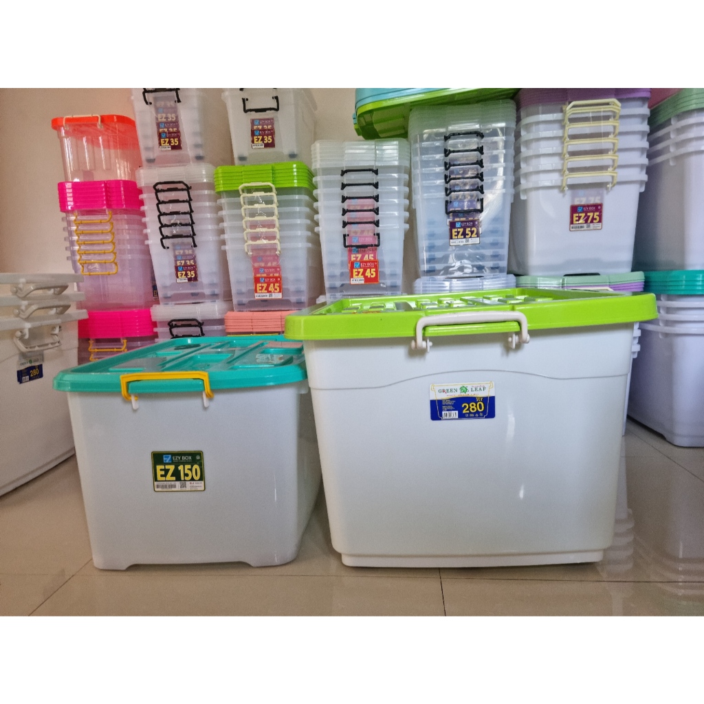 Container Box Besar 280L Green Leaf Jumbo Plastik