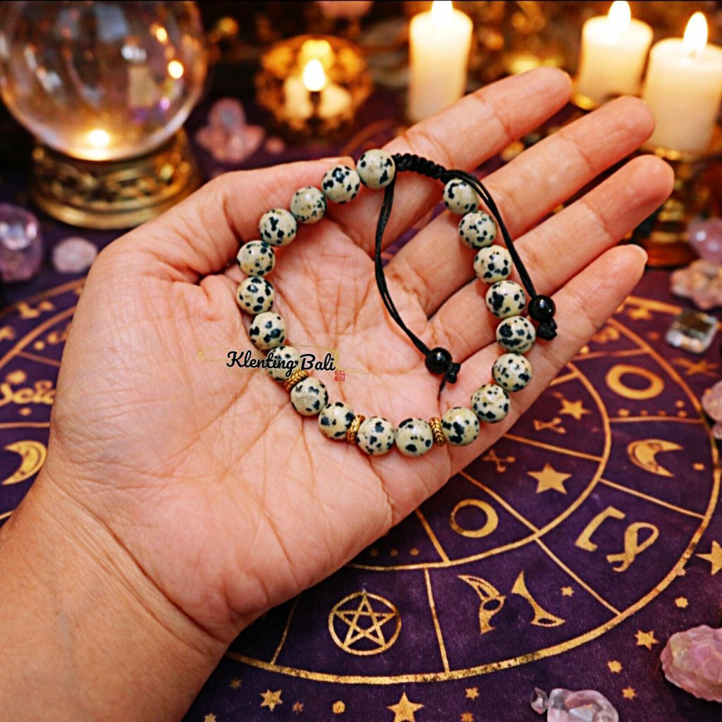 KLENTING BALI Gelang Prabu Batu Alam Pria & wanita