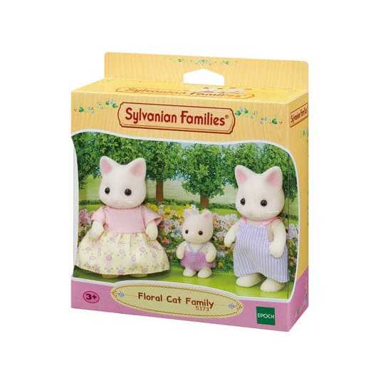 Sylvanian Families Floral Cat Family / Koleksi / Boneka