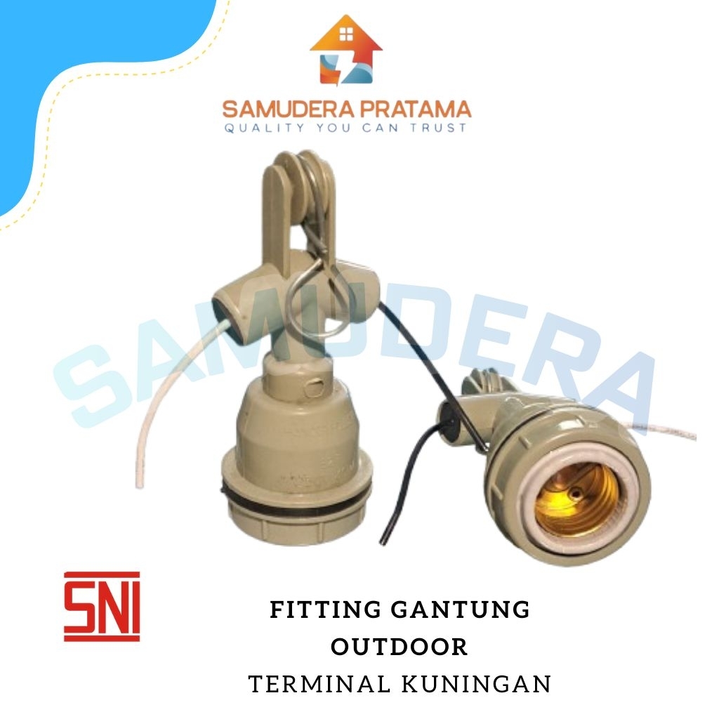 FITTING LAMPU GANTUNG KERAMIK OUTDOOR WD S.O.K