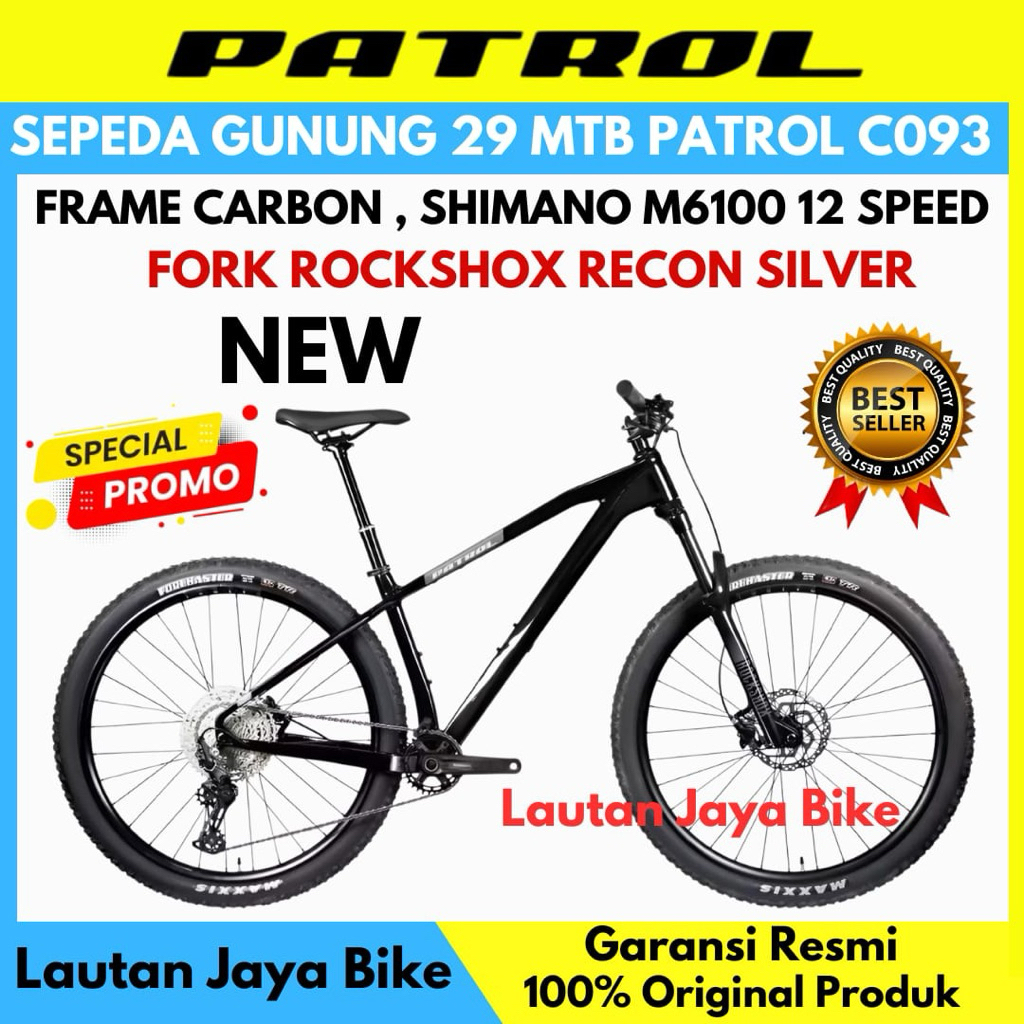 Sepeda Gunung MTB 29 PATROL C093 Frame Carbon New