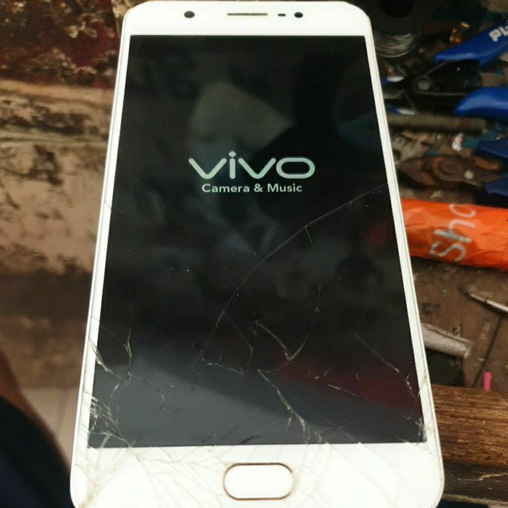 lcd vivo y69 dgn frame minus kaca