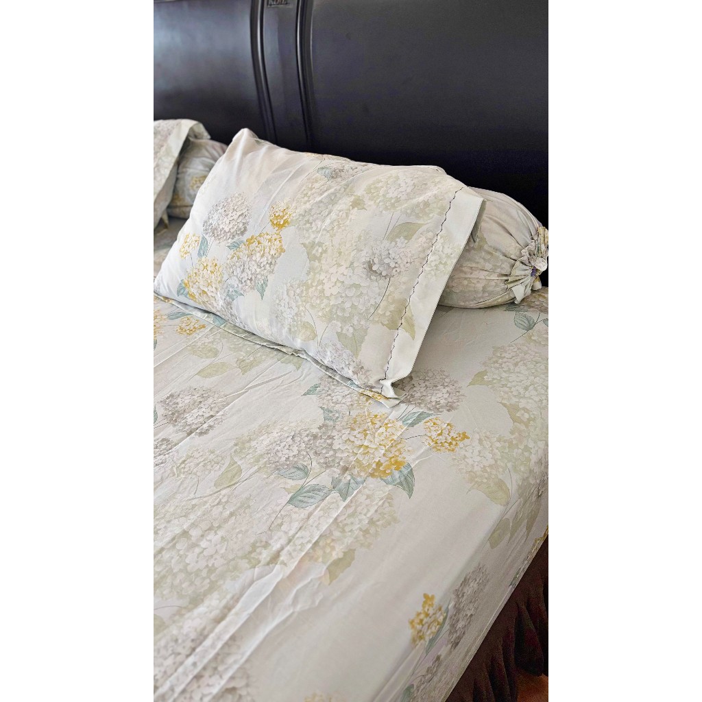 SPREI SET KATUN JEPANG ( BELUM TERMASUK BEDCOVER ) INCLUDE SARUNG BANTAL SARUNG GULING MODEL FRAME /