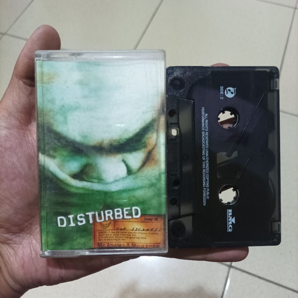 Original Kaset Pita Tape Heavy Metal Band Disturbed Album The Sicknes