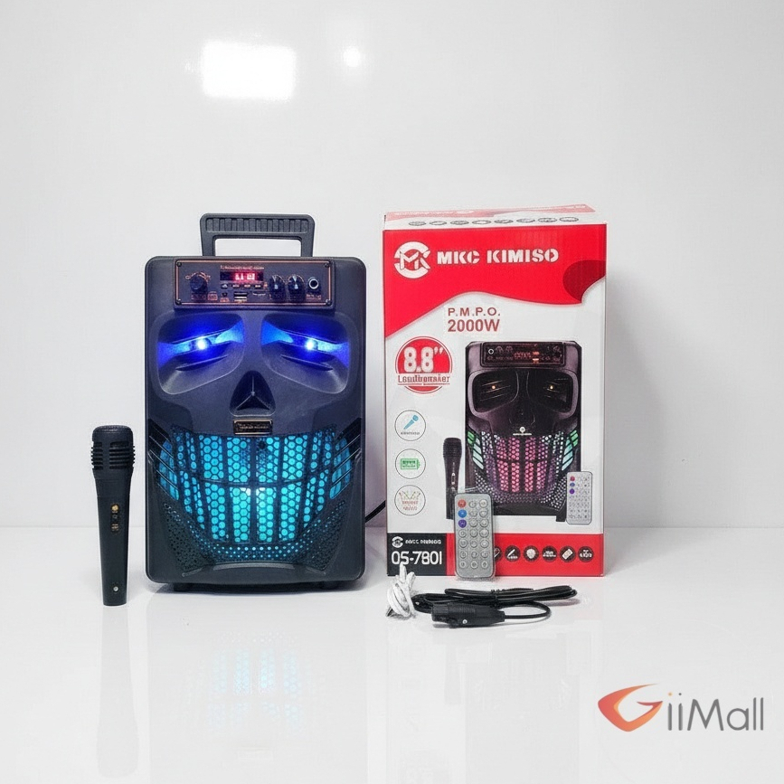 MKC KIMISO Speaker Bluetooth Portable 780 Series 8.8 Inch Free Micropone Kimiso Dan Brain Power JBK