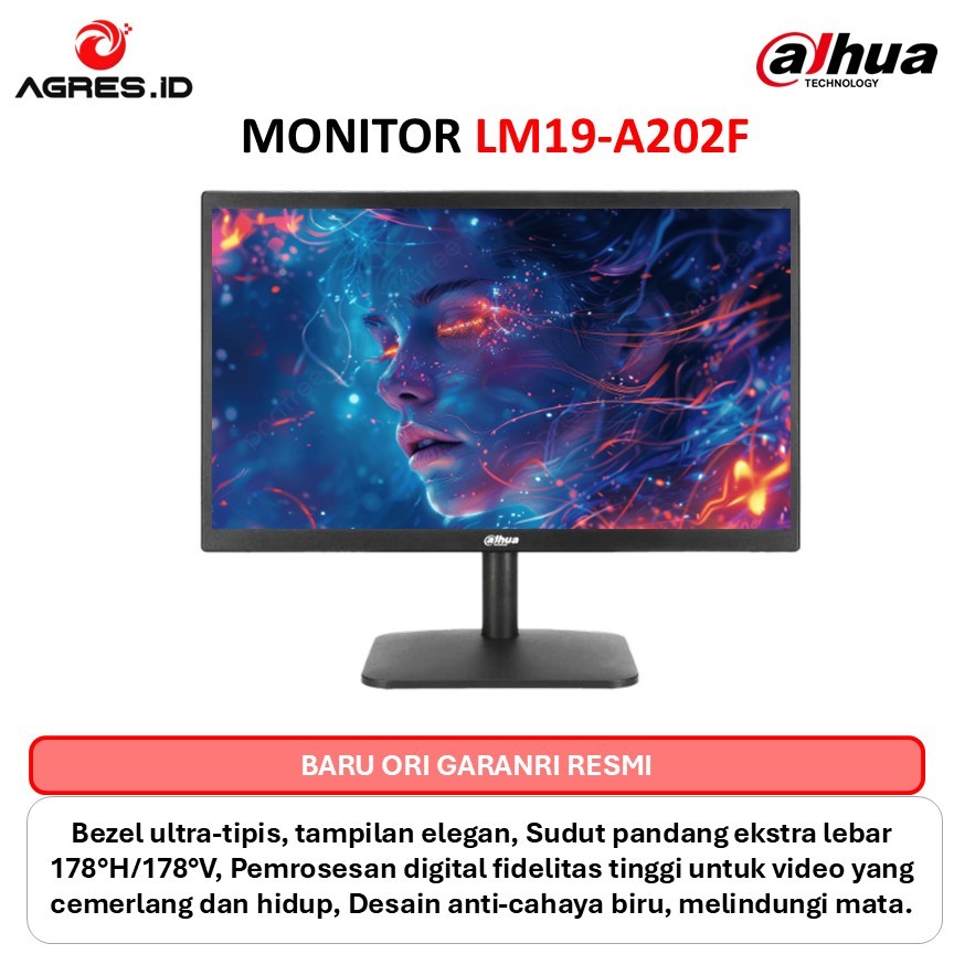 DAHUA MONITOR 19 INCH LM19-A202F TN HD 768P 5MS 75HZ