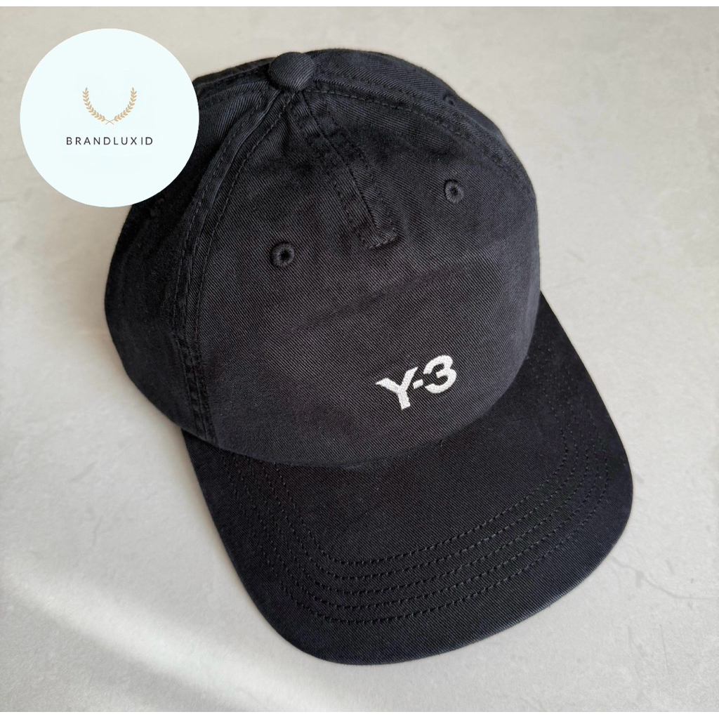 Y-3 dad cap in black