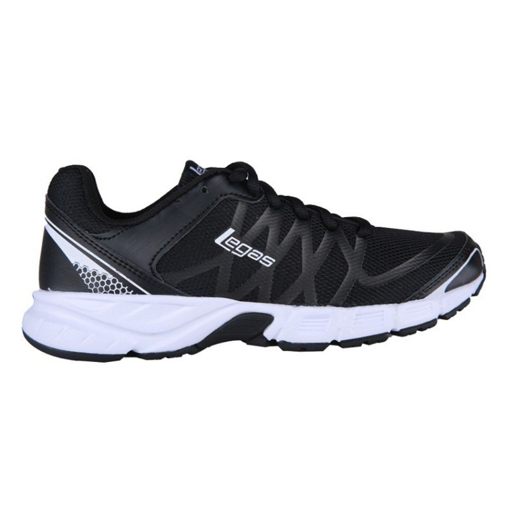 Sepatu League Legas Hitam Evo La U Running Shoes Cowo Cewe Unisex Olahraga Pria Wanita Original
