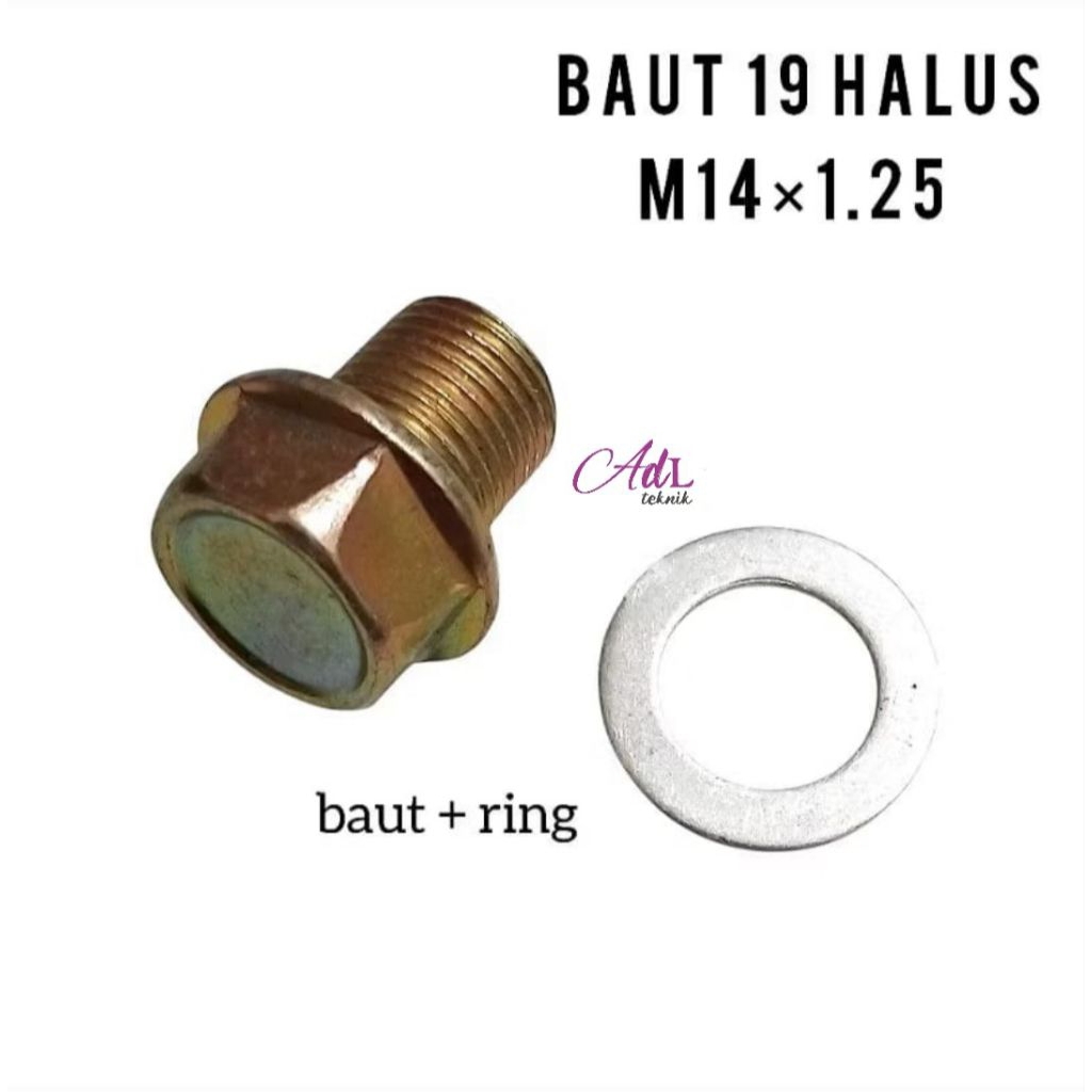 10 pcs Baut Oli Suzuki rc Baut 19 drat halus Bisa  juga untuk  oversize semua jenis motor