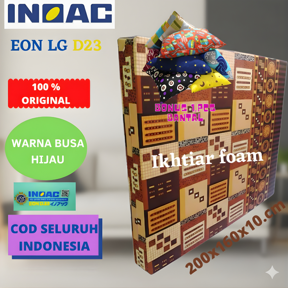 Kasur Busa Inoac d23 EON  no 2 tebal 10cm Ukuran 200X160X10CM Original  Kasur Busa Murah Asli matras