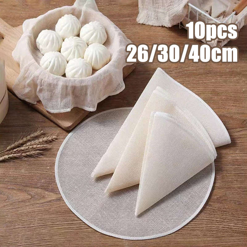 Kain Kukusan Anti Lengket 26/30/40cm Nasi Roti Dimsum Multi-fungsional Dapat Digunakan Berulang Kali