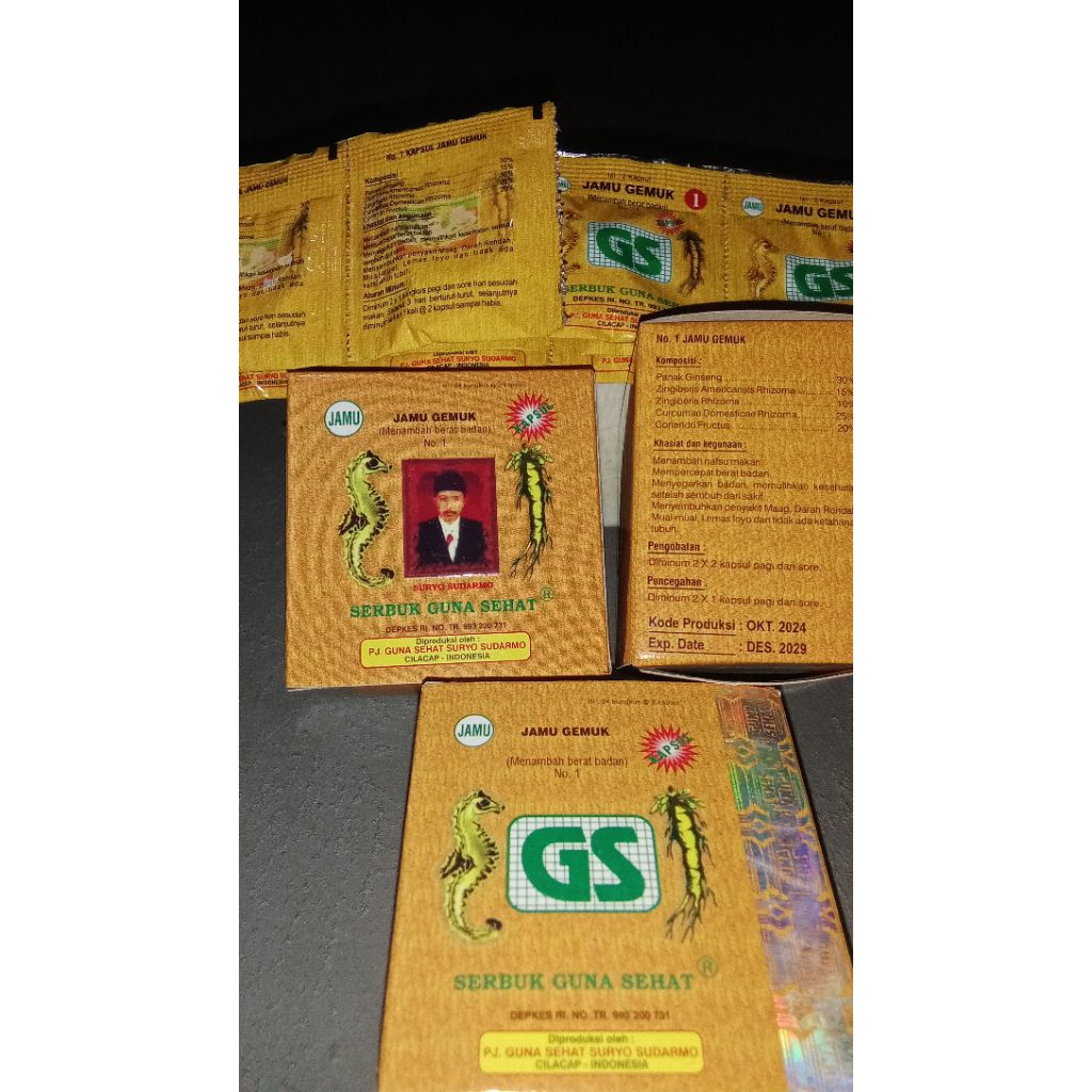 KAPSUL GS GUNA SEHAT NO 1 GEMUK SEHAT