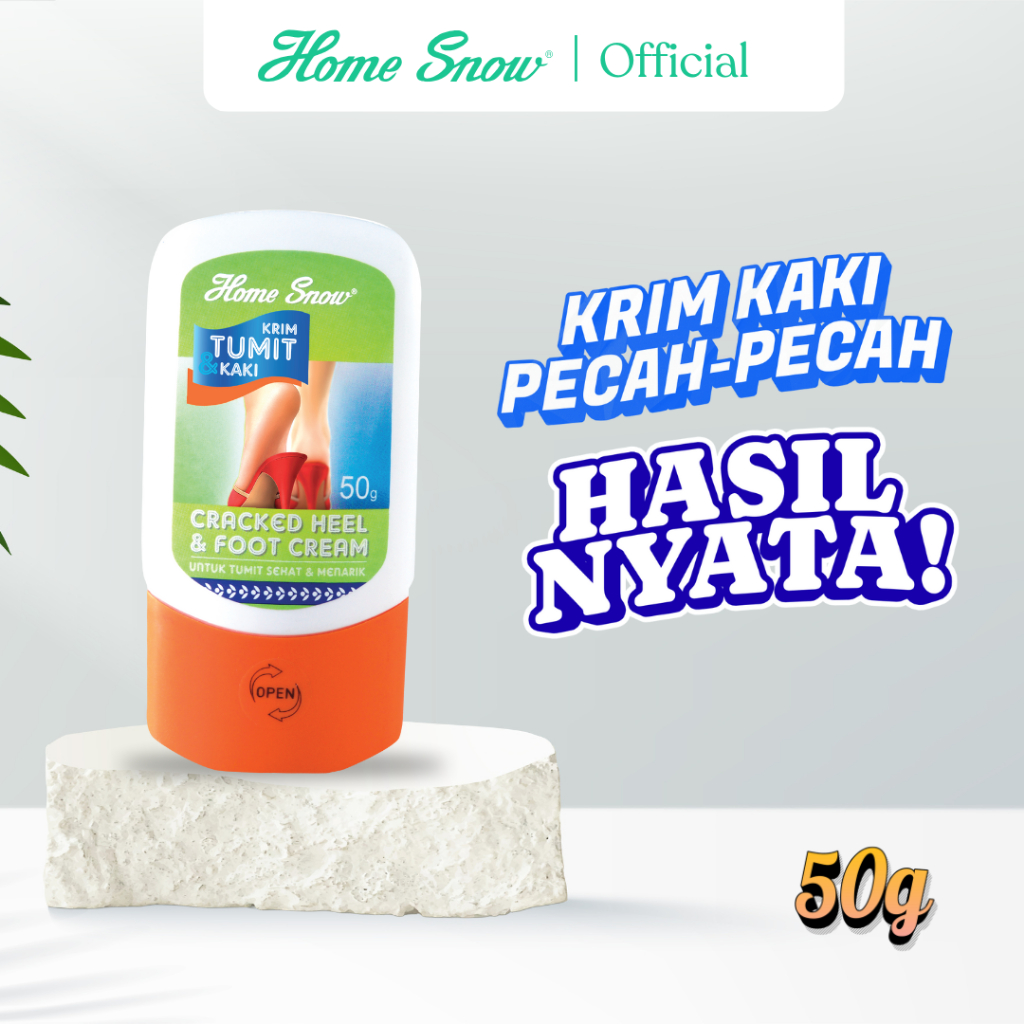 HOME SNOW KRIM TUMIT KAKI CRACKED HEEL & FOOT CREAM 50g Krim Kaki Pecah Pecah Cream Kaki Pecah dan K
