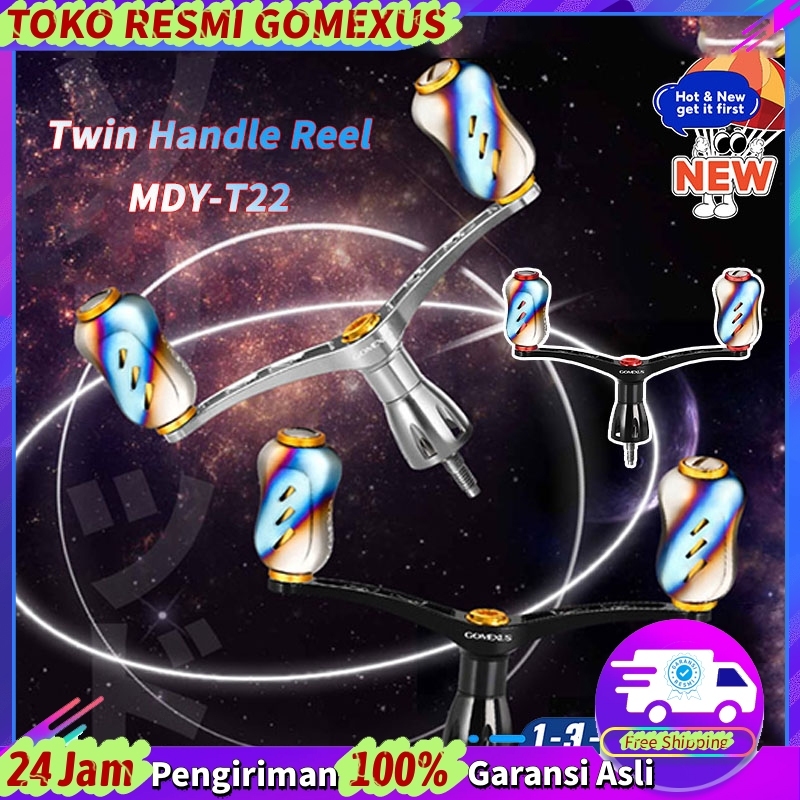 Gomexus Twin Handle Reel Pancing 82mm  Berlaku untuk  spinning universal untuk kiri dan kanan mengur