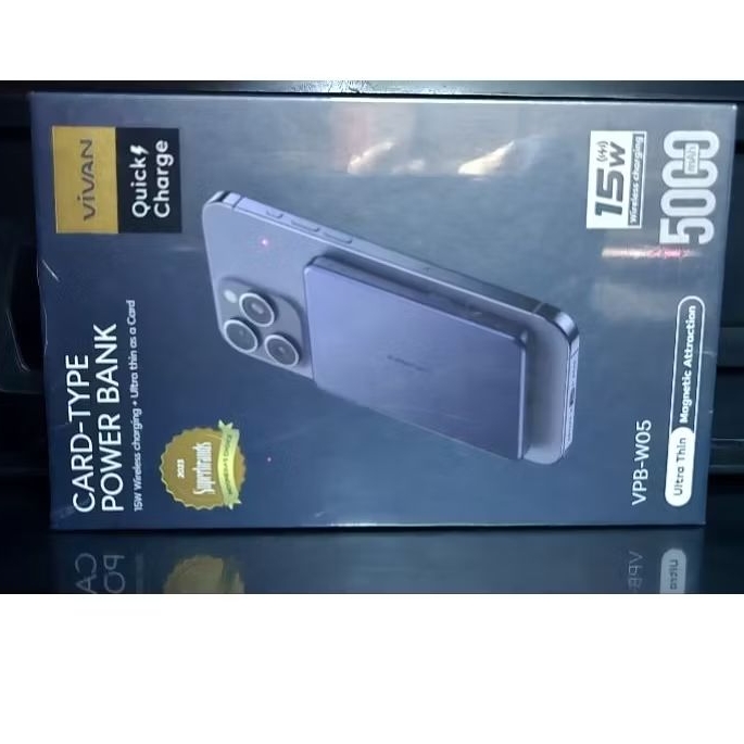 powerbank vivan vpb w05 magnetic wireless charging, powerbank vivan vpb w12 magnetic wireless chargi