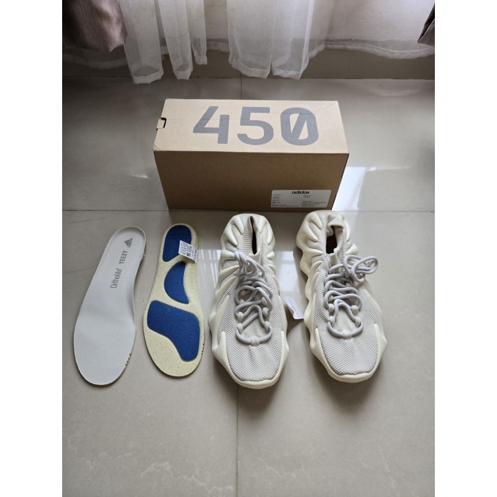 Sepatu ADIDAS YEEZY 450 "Cloud White" sneakers