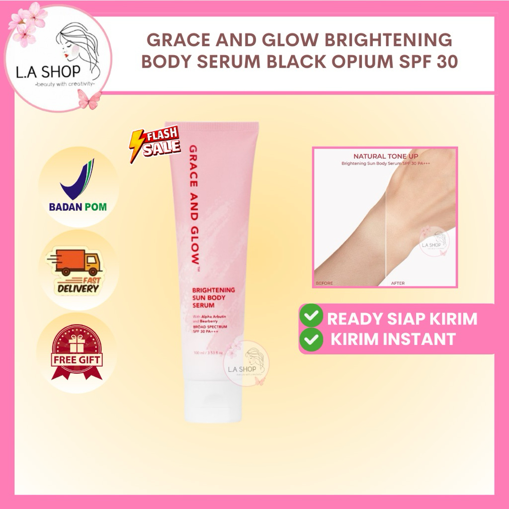 Grace and Glow Brightening Sun Lotion Body Serum SPF 30 PA+++ [ReadySiapKirim]