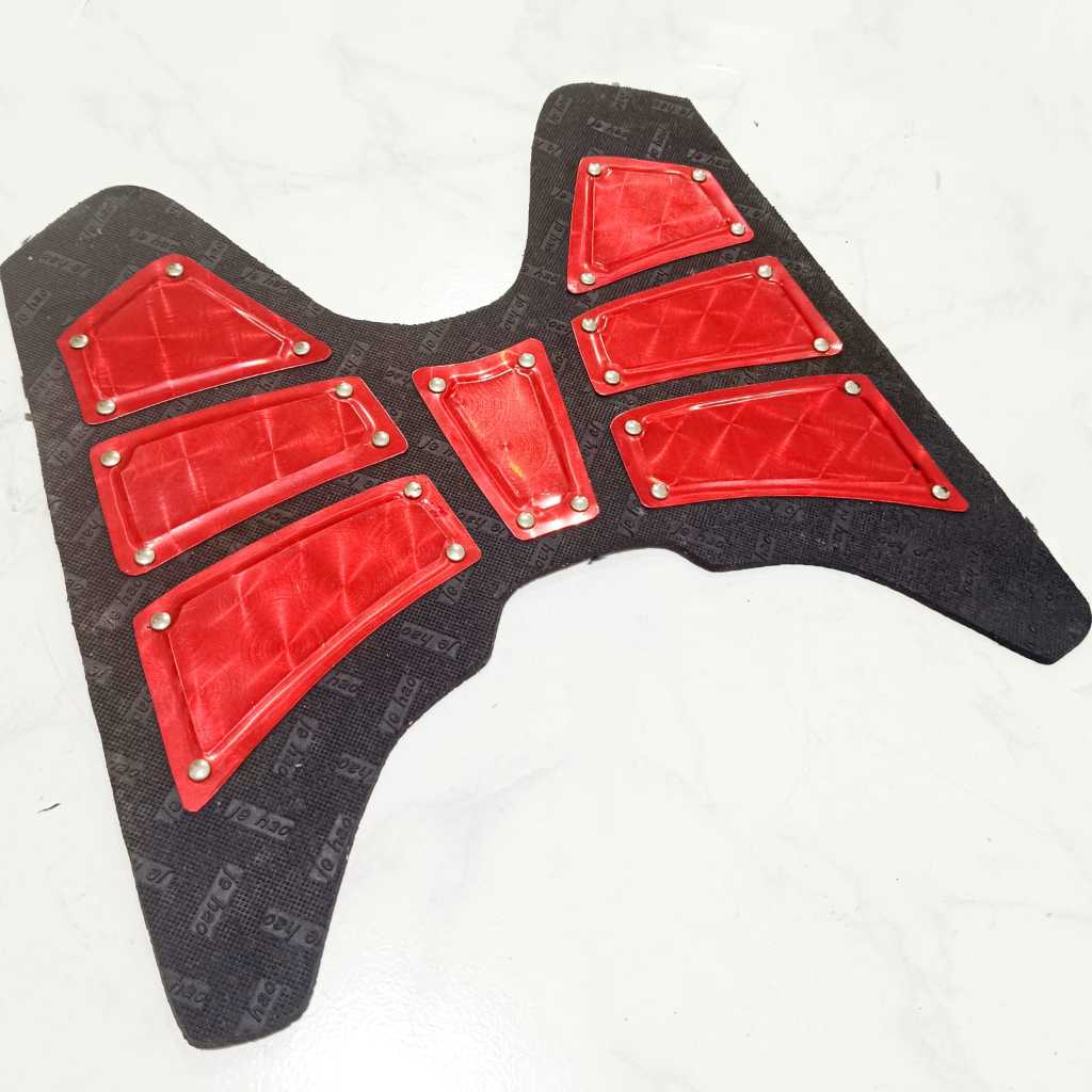 (COD) KARPET + PLAT BORDES PIJAKAN KAKI SPACY / VARIO LAMA / VARIO TECHNO / BEAT KARBU / SKY DRIVE /