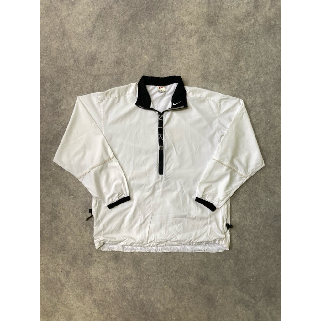 Vintage 90s White Nike Windbreaker Jacket