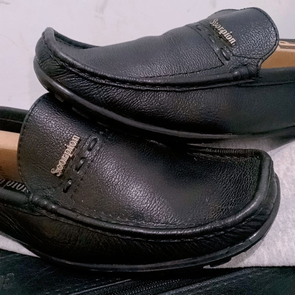 Sepatu Kulit Loafers Scorpion Original Sizs 40