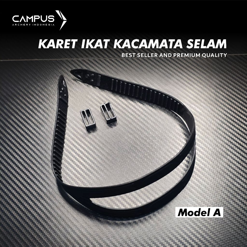 MASK STRAP SILICONE Model A Tali Karet Kacamata Selam Scuba Diving Snorkeling