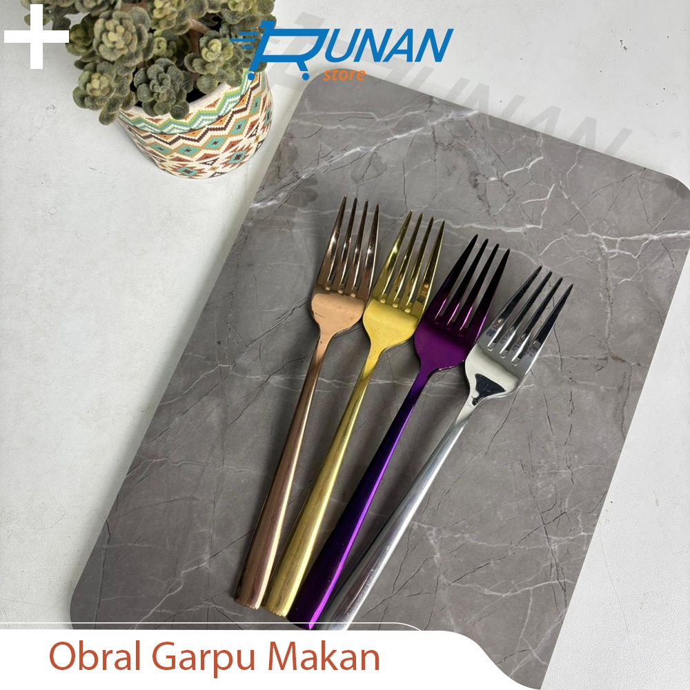 Garpu Stainless Tebal Cafe Restaurant Spoon - Garpu Makan Hotel Dinner Spoon