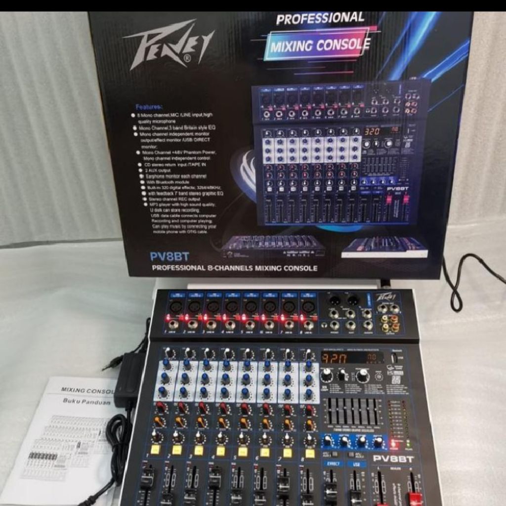 Mixer audio Peavey PV8BT 8channel | melody classic