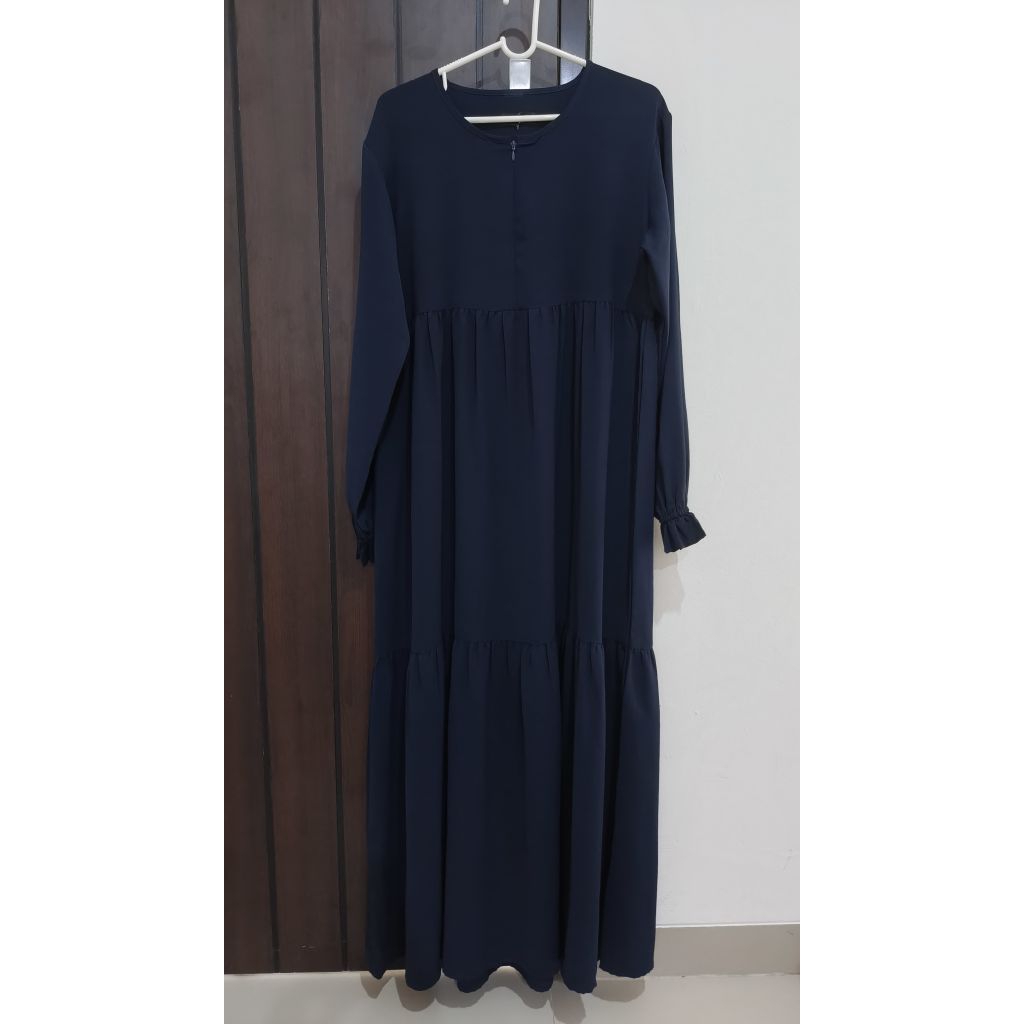 PRELOVED DITSY LILURA LURA DARK MAROON SIZE M RAISIN MAZEN MOSLEM MIDNIGHT BLUE LIANA COCOA